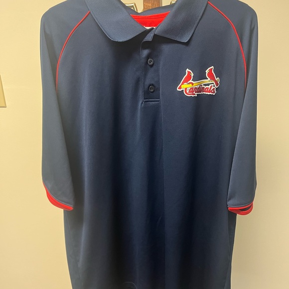Majestic Other - Majestic St Louis Cardinals Blue Polo with Red Highlights